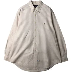 古着 ラルフローレン Ralph Lauren 長袖 ボタンダウンストライプシャツ メンズXL相当/eaa629060