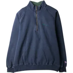 古着 チャンピオン Champion AUTHENTIC ハーフジップスウェットシャツ トレーナー USA製 メンズXL相当/eaa629580