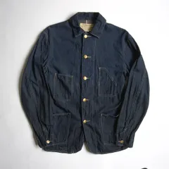 【名作】RRL【DENIM COVERALL】S デニム カバーオール ジャケット ダブルアールエル 26031022のサムネイル