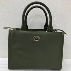 Y1637　COCOCELUX GOLD　ココセリュクスゴールド　ハンドバッグ　トートバッグ　ポコノナイロン　POCONOナイロン　アボカドグリーン　カーキ　オリーブ　グリーン　ナイロン　無地　レディース　シンプル　きれいめ　上品