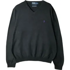 古着 ラルフローレン Ralph Lauren POLO by Ralph Lauren Vネック コットンニットセーター メンズXL相当/eaa627580