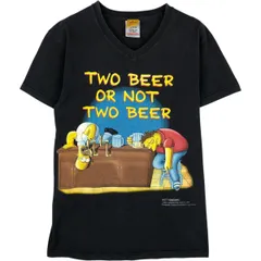 古着 00年代 スクリーンスターズ SCREEN STARS THE SIMPSONS シンプソンズ Vネック パロディ キャラクタープリントTシャツ/eaa629179のサムネイル