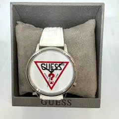 【電池交換後、発送】GUESS ラバーバンド ホワイト アナログ時計 ユニセックスモデルのサムネイル