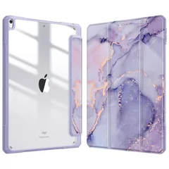 【特価商品】Pro / 2017 10.5インチ Air3 透明バックカバー Apple iPad Pencil 収納可能 iPad 三つ折スタンド スリープ機能 ケース 軽量 薄型 2019 傷つけ防止 PU合成レザー Air TPU (モデル番号A2152