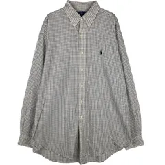 古着 ラルフローレン Ralph Lauren BLAKE 長袖 ボタンダウンチェックシャツ メンズL相当/eaa628972