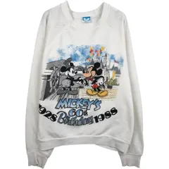 古着 80年代 Disney MICKEY MOUSE ミッキーマウス キャラクタースウェットシャツ トレーナー USA製 メンズM相当 ヴィンテージ/eaa629792のサムネイル