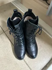 ブラック 230 レディース ブーツ レースアップ ウォーカー