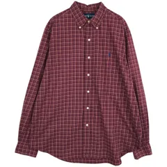 古着 ラルフローレン Ralph Lauren CLASSIC FIT 長袖 ボタンダウンチェックシャツ メンズL相当/eaa628942