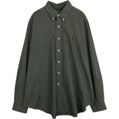 古着 ラルフローレン Ralph Lauren CLASSIC FIT 長袖 ボタンダウンチェックシャツ メンズXL相当/eaa629010
