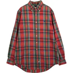 古着 ラルフローレン Ralph Lauren 長袖 ボタンダウンチェックシャツ メンズM相当/eaa629029