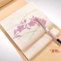 帯屋捨松 九寸名古屋帯 正絹 反物 手織り ふくべつる文 - メルカリ
