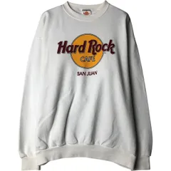 古着 HARD ROCK CAFE ハードロックカフェ アドバタイジング スウェットシャツ トレーナー USA製 メンズL相当/eaa630002