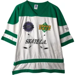 古着 90年代 LOGO7 NHL LOS ANGELES KINGS ロサンゼルスキングス Vネック スポーツプリントTシャツ USA製 メンズL相当/eaa629743