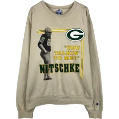 古着 90年代 チャンピオン Champion NFL GREEN BAY PACKERS グリーンベイパッカーズ プリントスウェットシャツ トレーナー/eaa629802