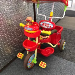 アンパンマン おでかけ三輪車 ブザー付 それいけ！ アンパンマン デラックスⅡ 足三輪車 送料無料♪