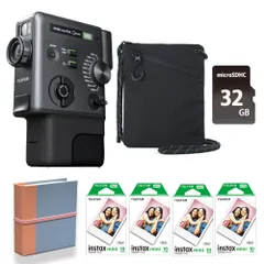 (5点セット)富士フィルム（フジフィルム）ハイブリッドインスタントカメラ シネマ　チェキINS MINI EVO CINEMA  instax mini Evo Cinema マイクロSD フィルム アルバム 専用ケース付き！