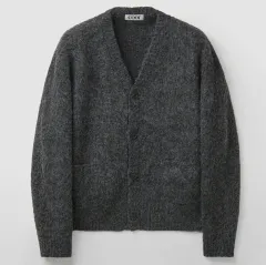 クアーヘアリーアルパカVネックカーディガン