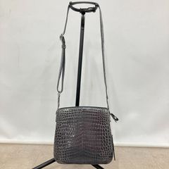 A.D.M.J. クロコ型押し/アールデコモチーフデイリークロスボディ