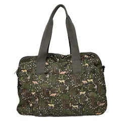 LESPORTSAC(レスポートサック) ハンドバッグ - ダークグリーン×ブラウン×マルチ