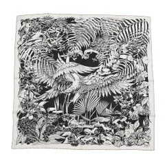 エルメス スカーフ カレ90 ダブルフェイス フラミンゴ・パーティー FLAMINGO PARTY HERMES シルク 2025年秋冬