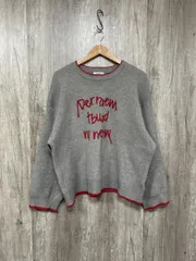 niko and ニコ アンド カシミリーレタリング ニット セーター sizeL/グレー ◆■ レディース