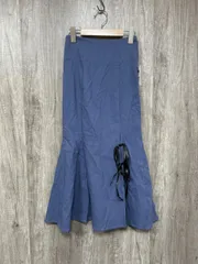 美品 LIP SERVICE リップサービス タグ付 リボンスリット マーメイド スカート sizeS/青 ■■ レディース