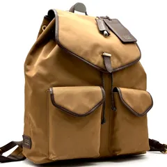美品 PELLE MORBIDA ペッレモルビダ 10周年限定 高田朋佳コラボ バックパック リュックサック リモンタナイロン 本革 レザー トープ 焦茶 A4 PC収納可 旅行 出張 メンズ ビジネス カジュアル レア 希少のサムネイル