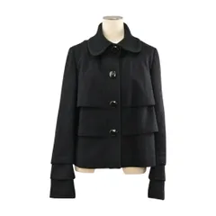 ヒロコビス プラスリコ HIROKO BIS ＋RICO ジャケット ティアード ウール サイズ 9  ブラック RTJCC-01330 レディース F-L8661のサムネイル