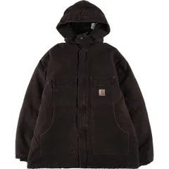 古着 カーハート Carhartt トラディショナルコート フード付き 中綿入り ダックワークジャケット メンズXXL相当/eaa626241
