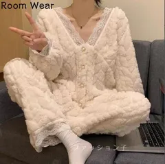 パジャマ レディース 上下セット 冬 かわいい ルームウェア ナイトルームウェア 着る毛布 もこもこ 寝巻き セットアップ 女性用 ふわふわ 前開き 可愛い 韓国 モコモコ 部屋着 トップス 女子会