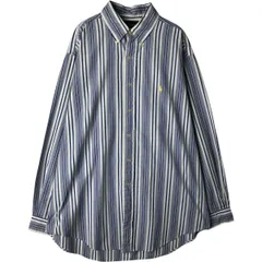 古着 ラルフローレン Ralph Lauren CLASSIC FIT クラシックフィット マルチストライプ 長袖 ボタンダウンストライプシャツ/eaa628602