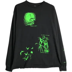 古着 THE NIGHTMARE BEFORE CHRISTMAS アニメ ナイトメアービフォアクリスマス ロングTシャツ ロンT メンズL相当/eaa627722