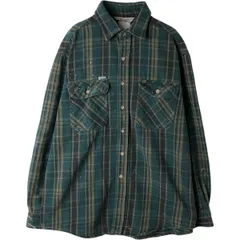 古着 カーハート Carhartt RUGGED OUTDOOR WEAR 長袖 ヘビーネルチェックシャツ メンズL相当/eaa477822