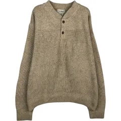 古着 90年代 エルエルビーン L.L.Bean ヘンリーネック コットンニットセーター USA製 メンズL相当 ヴィンテージ/eaa627414