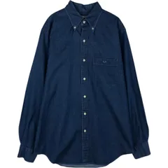 古着 ~00年代 ランズエンド LANDS' END 長袖 ボタンダウンシャツ メンズM相当/eaa628792
