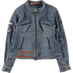 古着 ハーレーダビッドソン Harley-Davidson デニムライダースジャケット レディースXL相当/eaa627953のサムネイル