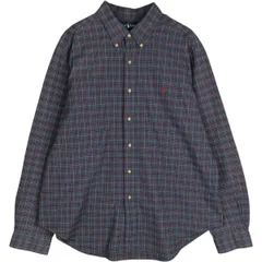 古着 ラルフローレン Ralph Lauren CLASSIC FIT クラシックフィット 長袖 ボタンダウンチェックシャツ メンズXXL相当/eaa628977