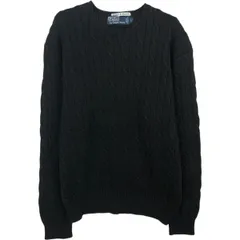 古着 ラルフローレン Ralph Lauren POLO by Ralph Lauren ケーブル編み コットンニットセーター メンズL相当/eaa627105