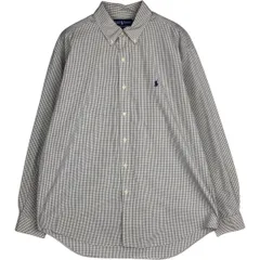 古着 ラルフローレン Ralph Lauren BLAKE 長袖 ボタンダウンチェックシャツ メンズL相当/eaa629051