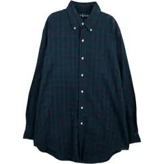 古着 ラルフローレン Ralph Lauren YARMOUTH チェック柄 長袖 ボタンダウンシャツ メンズM相当/eaa628726