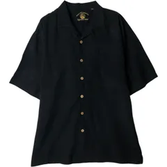 古着 Eagle Dry Goods 半袖 オープンカラー シルクシャツ ボックスシャツ メンズL相当/eaa495201