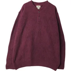 古着 90年代 エルエルビーン L.L.Bean ヘンリーネック コットンニットハーフボタンセーター USA製 メンズL相当 ヴィンテージ/eaa627092
