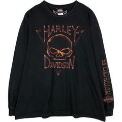 ジャックダニエル ロングスリーブTシャツ XXL 90s古着ロンTファイヤー