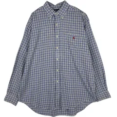 古着 ラルフローレン Ralph Lauren BLAIRE 長袖 ボタンダウンチェックシャツ メンズL相当/eaa628958