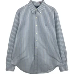 古着 ラルフローレン Ralph Lauren CLASSIC FIT 長袖 ボタンダウンストライプシャツ メンズL相当/eaa629020