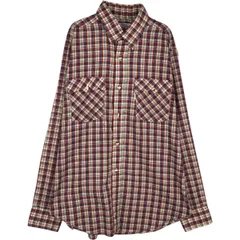 古着 70年代 リーバイス Levi's LEVI STRAUSS & CO. 長袖 コットンチェックシャツ メンズXL相当 ヴィンテージ/eaa628822