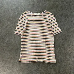イタリア製 MISSONI SPORTS ミッソーニ スポーツ 半袖 カットソー Tシャツ ボーダー  マルチカラー ヴィンテージ ビンテージ 44のサムネイル