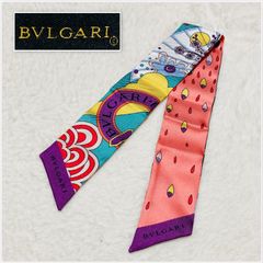 未使用 BVLGARI リボンスカーフ シェリー ボルドー - メルカリ