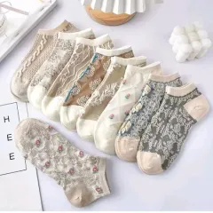 レース レディース フェイクソックス コレクション 5足