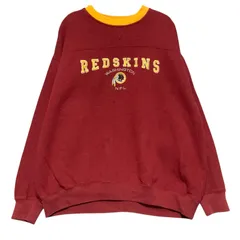?激レア XL 90s NFL ワシントン・レッドスキンズ スウェット エンジ 刺繍ロゴ Vガゼット ヴィンテージ 古着 トレーナー ビッグシルエット ゆるだぼ 太アーム VF imagewear 肉厚 ストリート / IA361